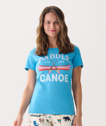 Little Blue House Paddle Your Own Canoe Women’s Pajama Tee